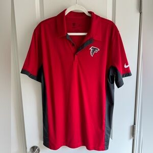 Nike Atlanta Falcons Red and Black Polo Shirt